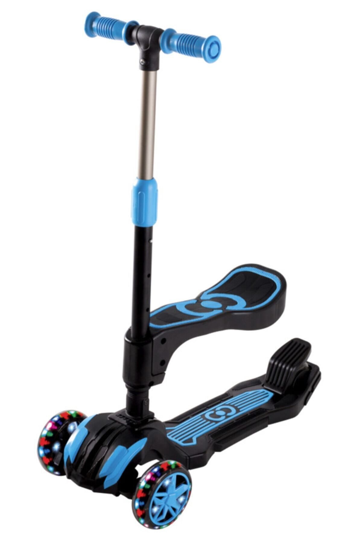 Cool Wheels Led Işıklı Oturaklı Mavi Combo Scooter